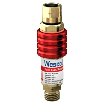Wescol Type 90 (T90) Re-settable Fuel Gas Flashback Arrestor SKU:1999
