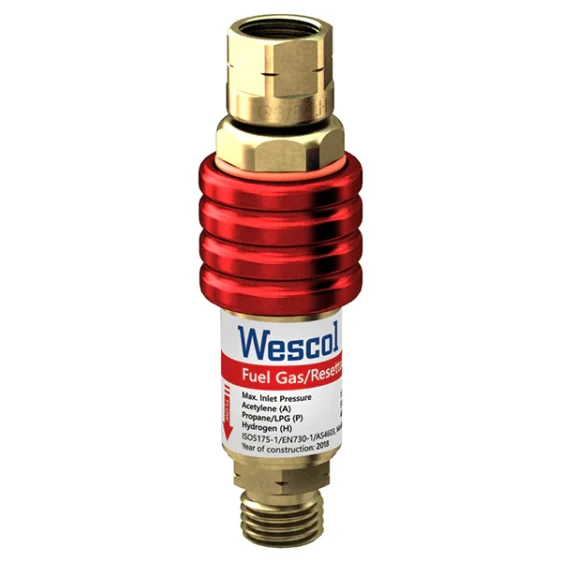 Wescol Type 90 (T90) Re-settable Fuel Gas Flashback Arrestor SKU:1999